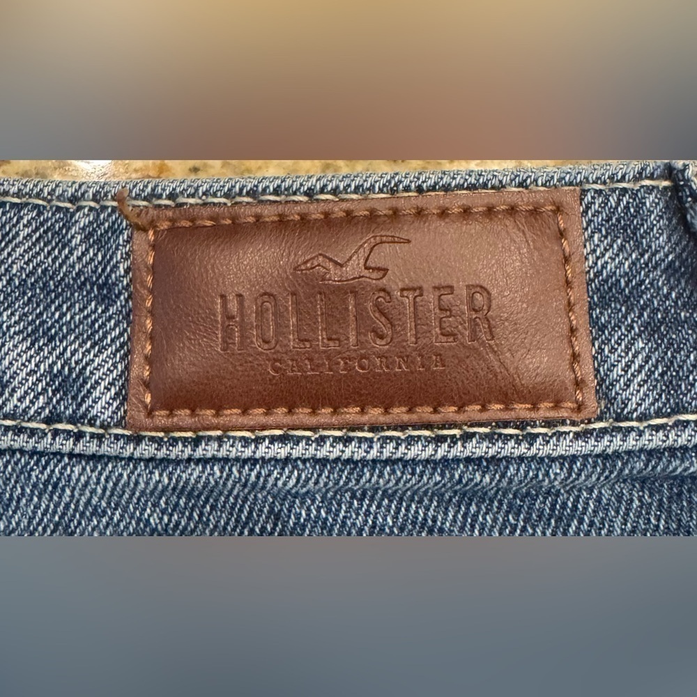 Hollister High Rise Crop Slim Straight Jeans Women’s Size 00 - Picture 4 of 7